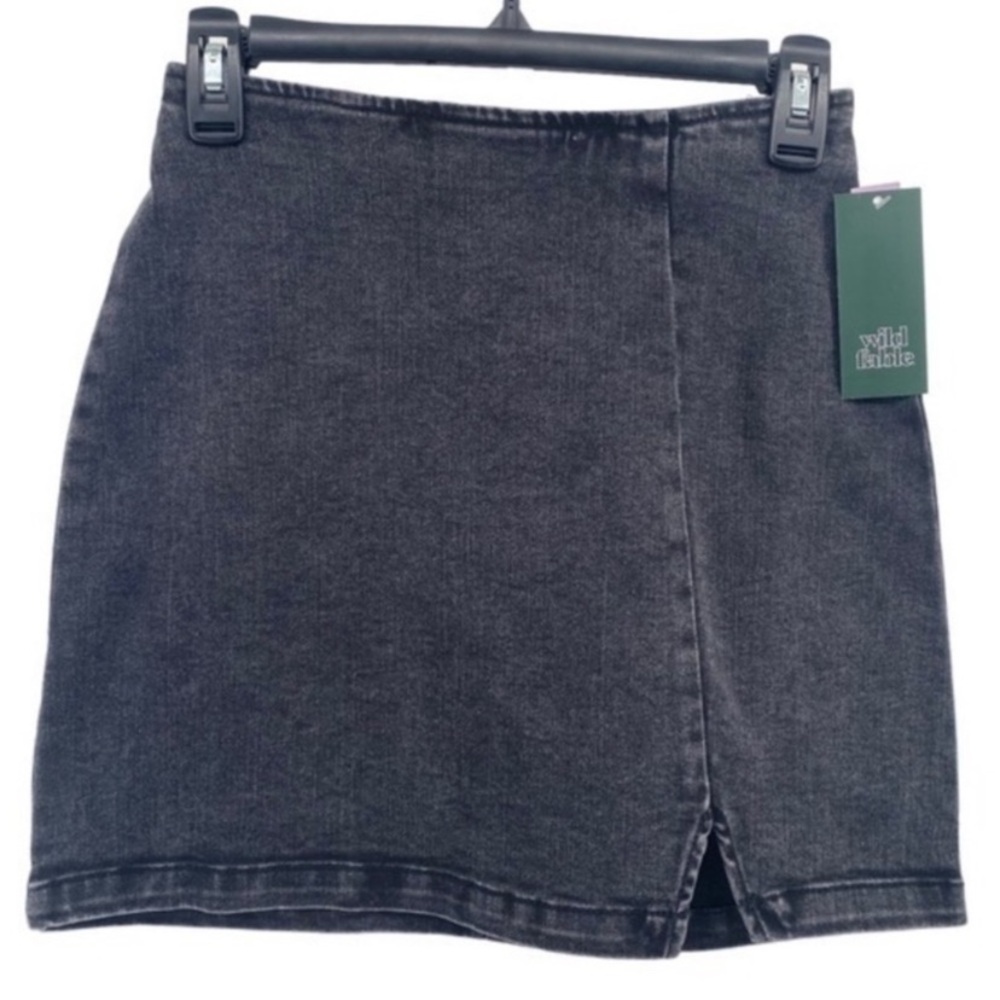 🌺 3/$25 🌺 Wild Fable | NWT Classic Black Washed Denim Mini Skirt | Size XS (0)